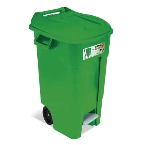 Cubo de Jardin TAYG 120l Verde con pedal 120 VE-P - Imagen 2