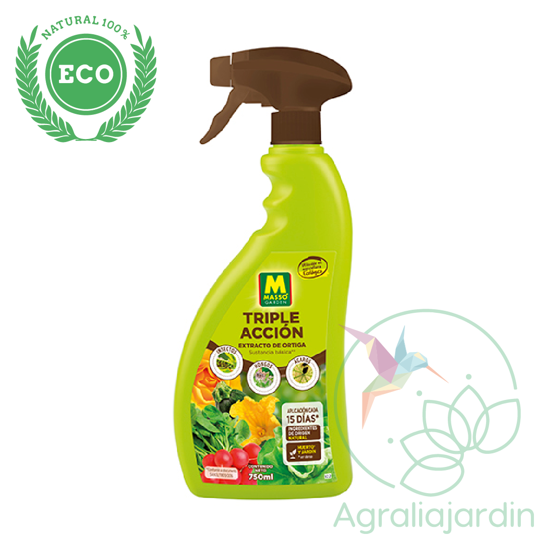 Pistola de Triple acción Massó Garden de extracto de ortiga 750ml