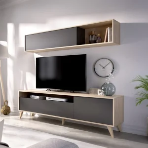 Conjunto Mueble de Salon Barcelona Grafito
