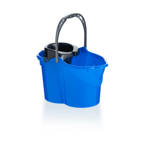 Cubo Azul Con Escurrido Ovalado 15L