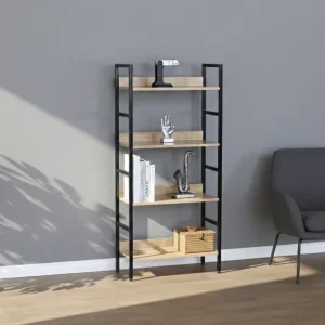 Estante Modular en Madera y Metal Nancy, Diseño Industrial